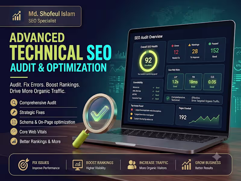Cover image for Advanced Technical SEO Audit & Website Optimization