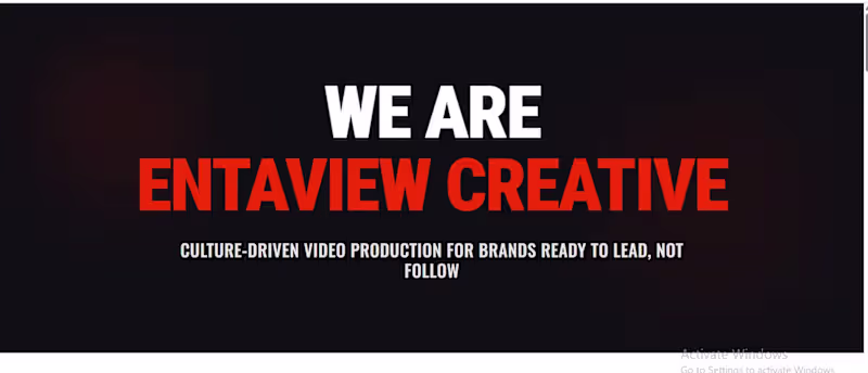 Cover image for Entaview - Cinematic Film Production Replit app customization
