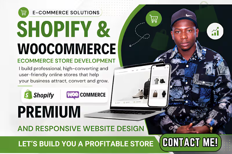 Cover image for I will build a high converting Shopify ecommerce store & website