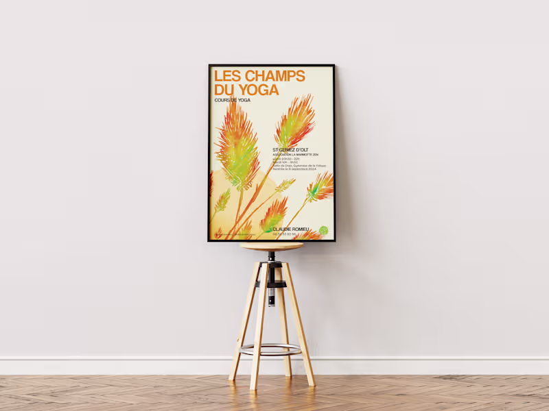 Cover image for From the archive: Poster I made for a yoga class in south Fr...