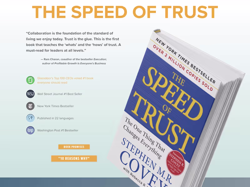 Cover image for The Speed of Trust, Salt