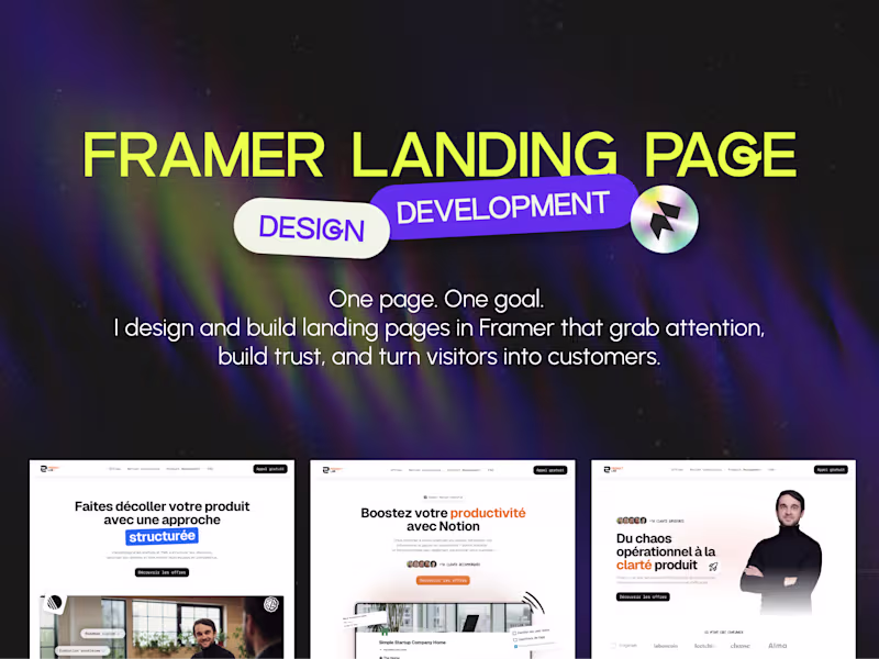 Cover image for Landing Page in Framer