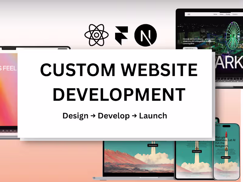 Cover image for Custom Website Development & UI Design (Framer / Code)