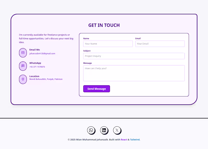 Cover image for Created my personal Portfolio site in MERN stack environment...
