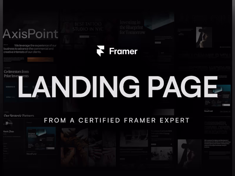 Cover image for Framer Landing Page