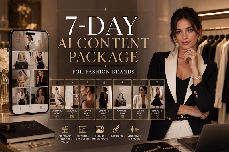 Cover image for 7-Day AI Content Package for Fashion Brands
