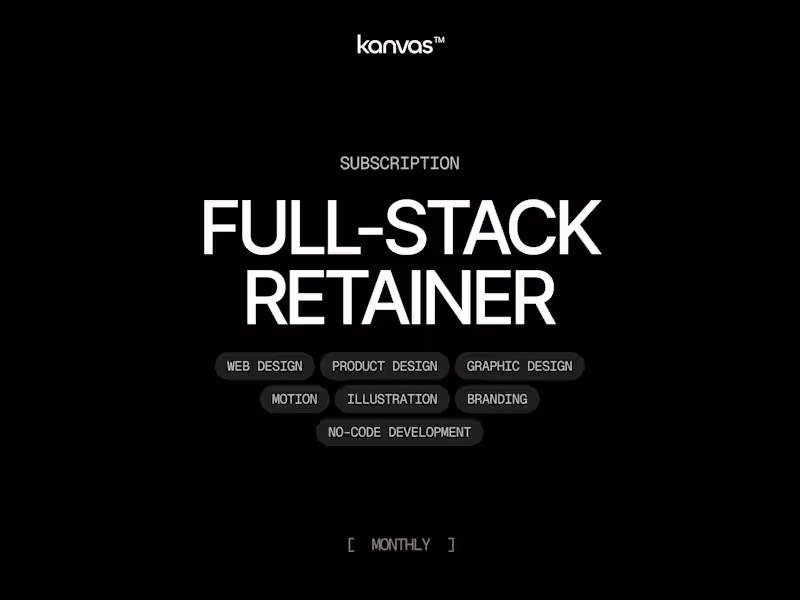 Cover image for Full-stack Retainer