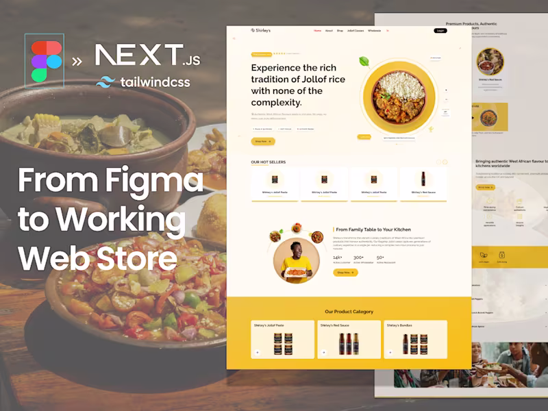 Cover image for Modern Figma-to-Next.js E-Commerce Rebuild with FastAPI & Stripe