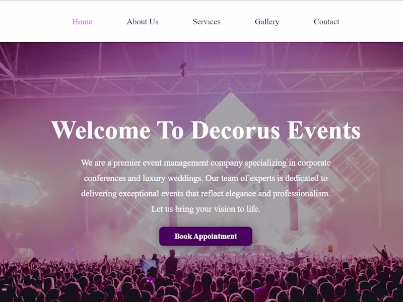 Cover image for Decorus Events