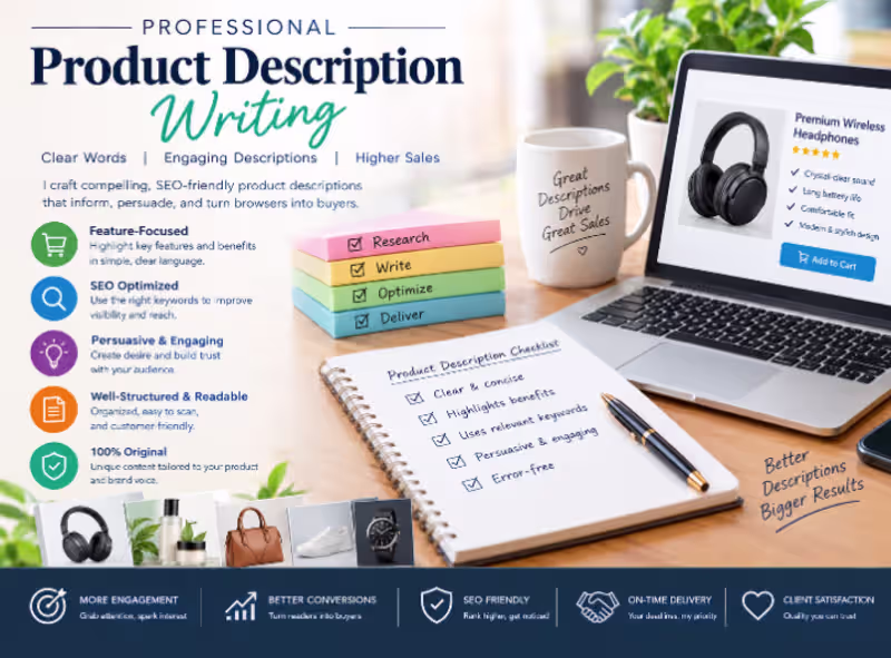 Cover image for Product description writing