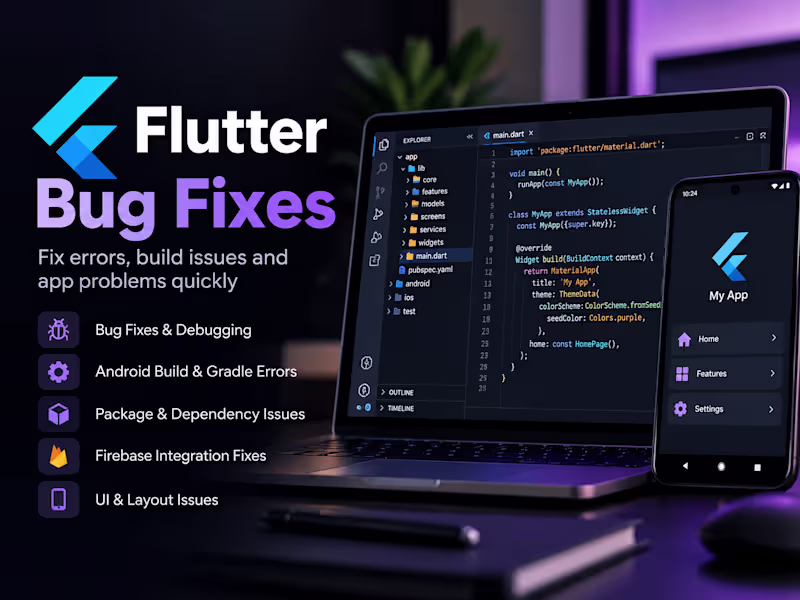 Cover image for Fix Flutter Bugs & Build Errors
