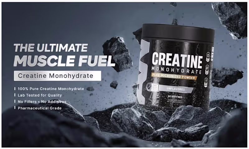 Cover image for Creatine Monohydrate  Product Advertisement