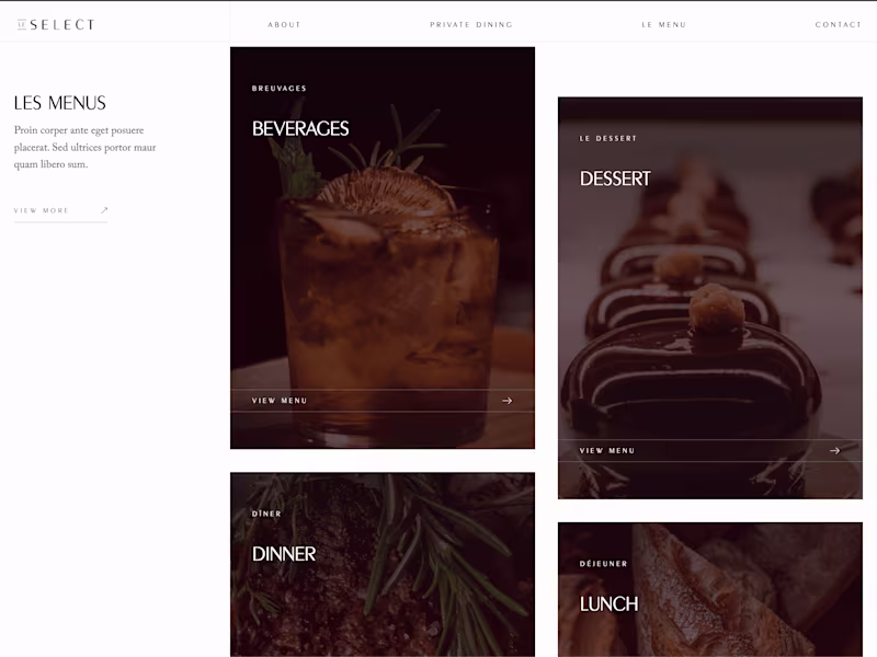 Cover image for Le Select Brasserie