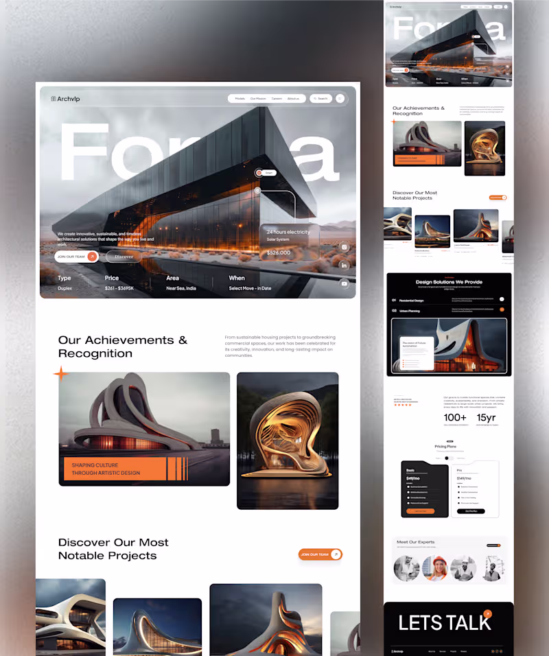 Cover image for Designed this Architecture focused Website