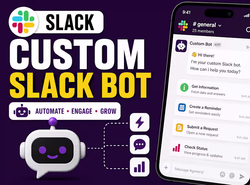 Cover image for Custom Slack Bot Development