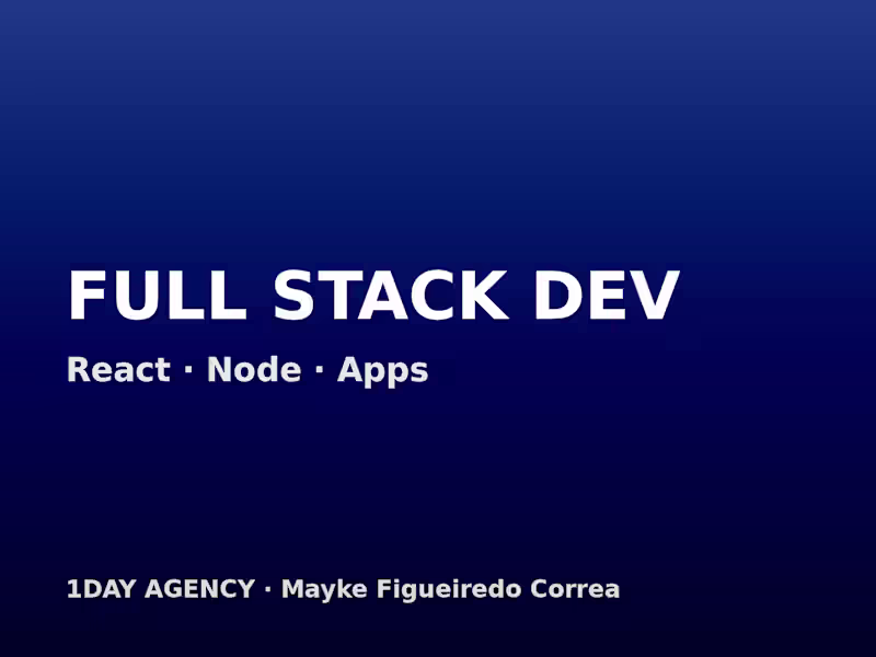 Cover image for Full Stack Web & App Development