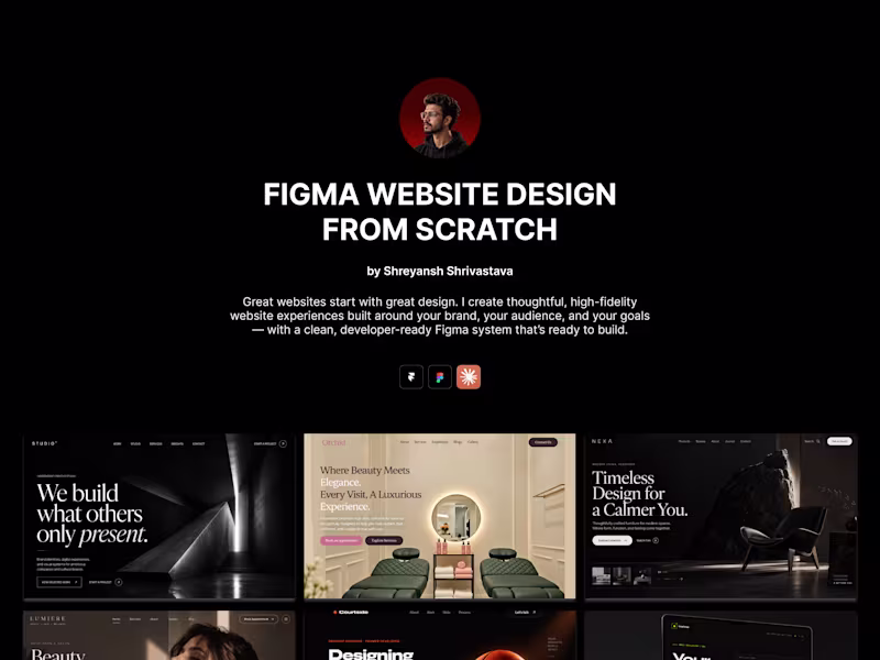 Cover image for Figma Website Design