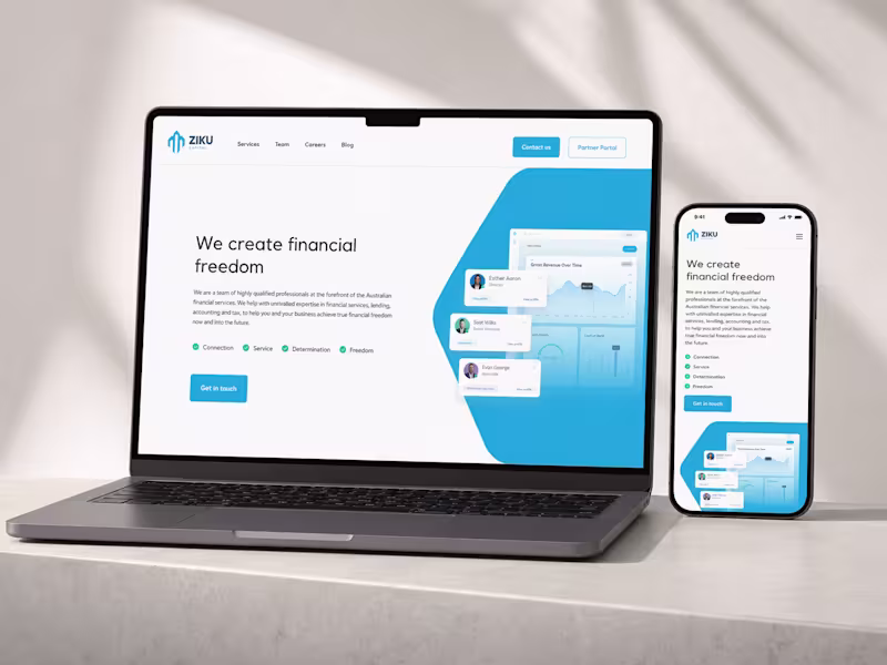 Cover image for 1. Ziku Capital - A Modern Webflow Website for Financial Growth