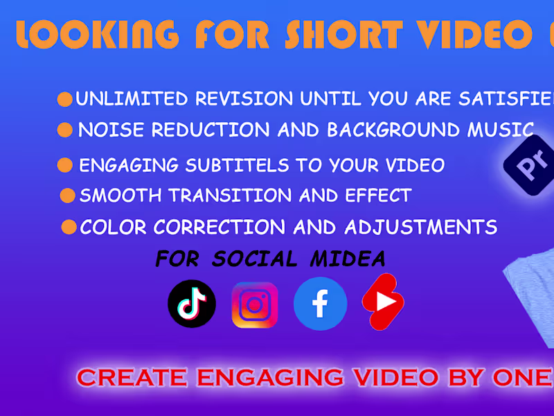 Cover image for 5 short video pack for social media|tiktok|instagram|facebook
