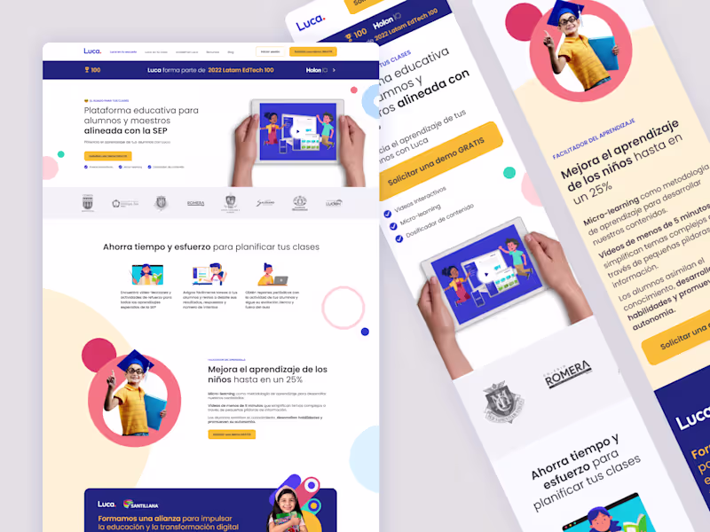 Cover image for LUCA: Educational platform design