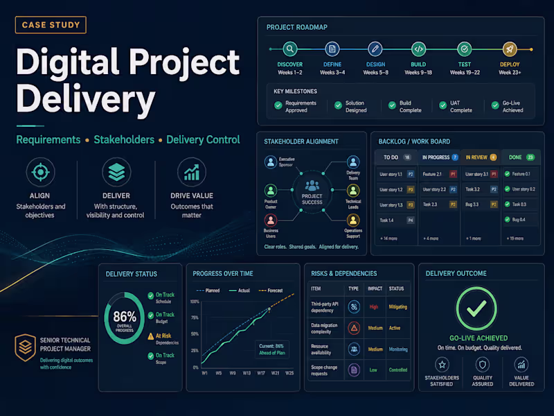 Cover image for Digital Project Delivery & Stakeholder Coordination