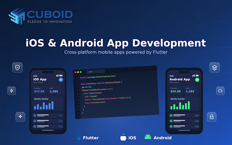Cover image for iOS & Android App Development Using Flutter