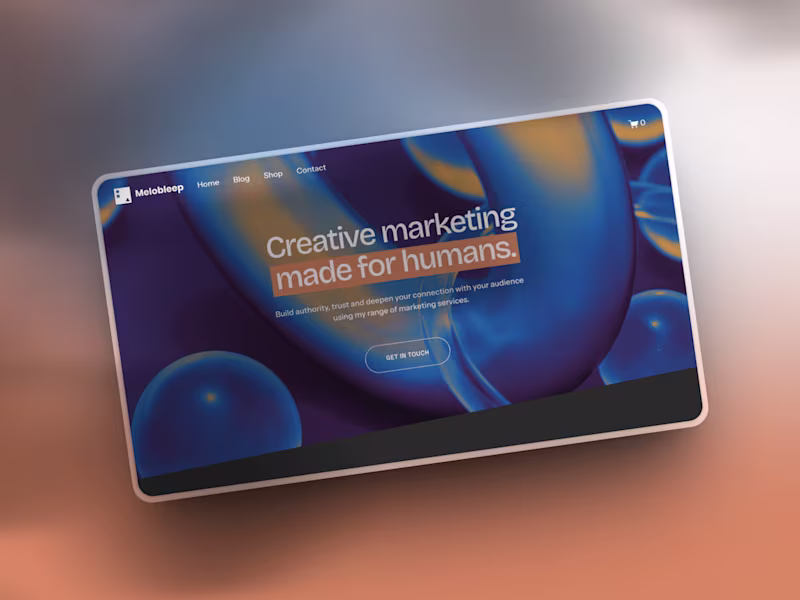 Cover image for Melobleep | Brand Website in Squarespace