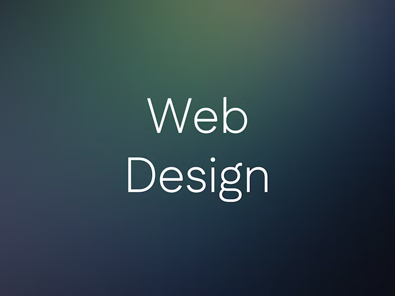 Cover image for Web Design