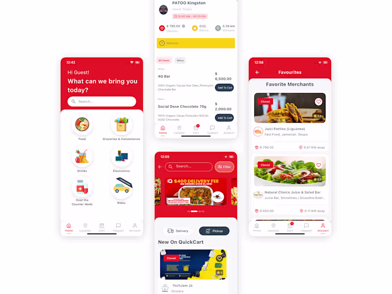 Cover image for Food & Grocery Delivery Platform Design
