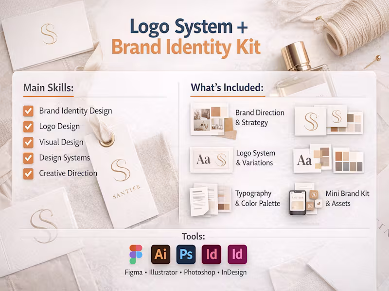 Cover image for Logo System + Brand Identity Kit 