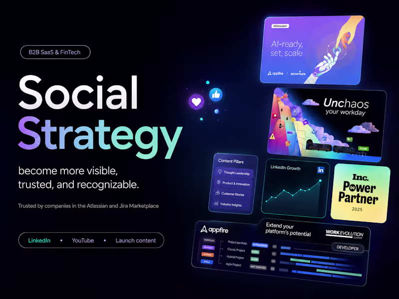 Cover image for Social Media Strategy for B2B SaaS & FinTech