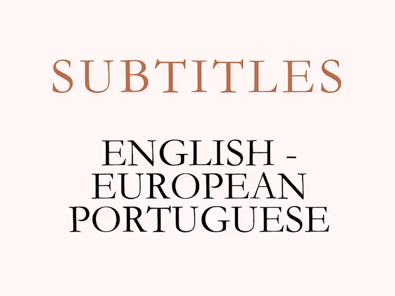 Cover image for Subtitles | English to European Portuguese | Various Formats