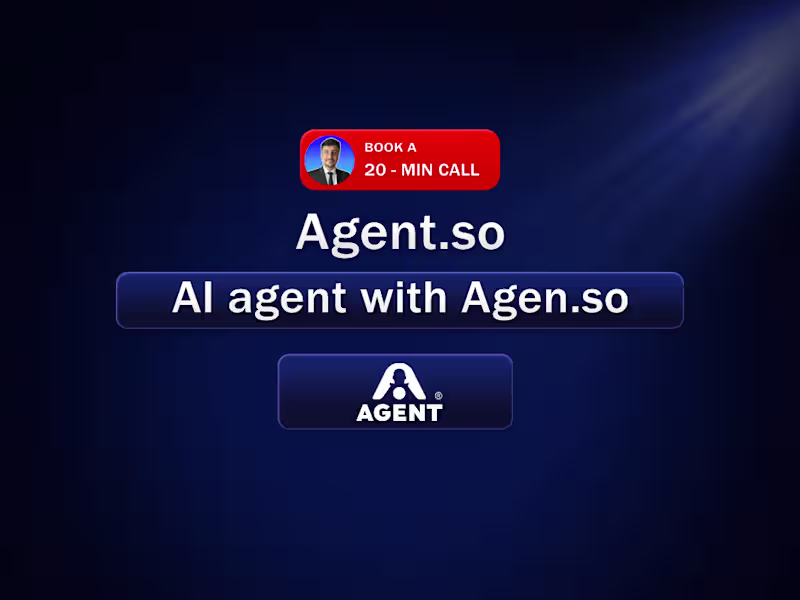 Cover image for Custom AI agents and chatbots developed using Agent.so.