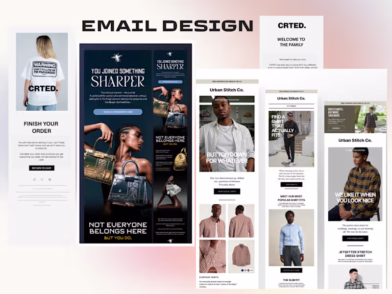 Cover image for Email Campaign Design for Fashion Brand