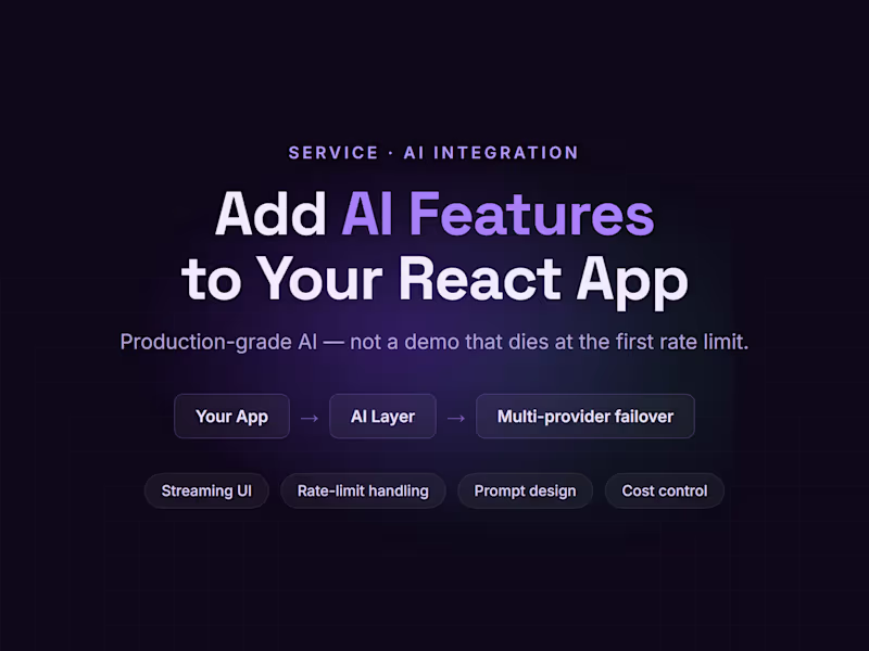 Cover image for Add AI Features to Your React App