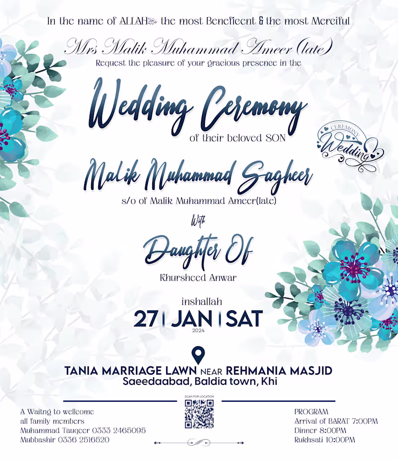 Cover image for Wedding Invitation