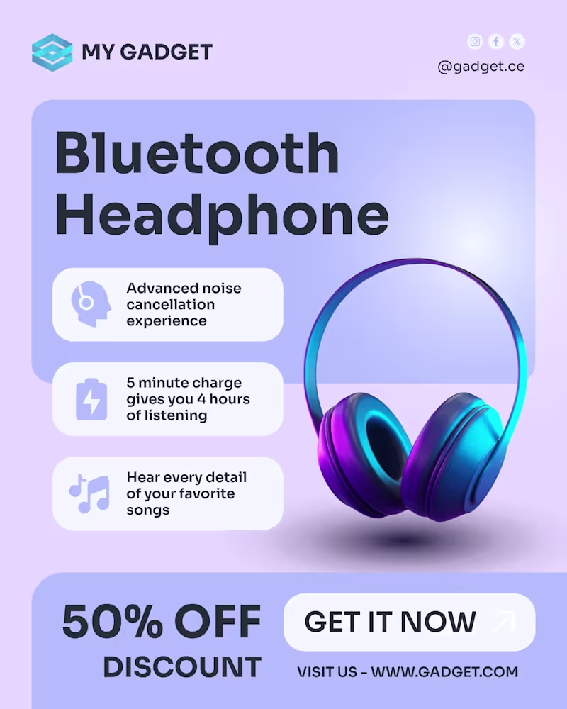 Cover image for Gadget Sale Social Media Post Design
