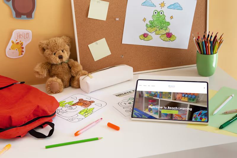 Cover image for Reach Learning Center Website