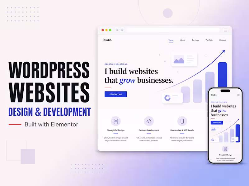 Cover image for Custom WordPress Website with Elementor