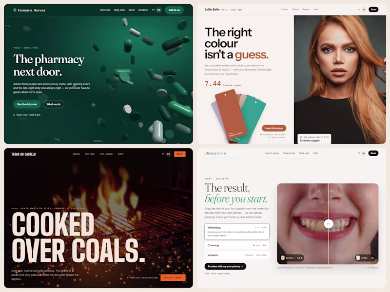 Cover image for  Signature Website — One-page site with a moment people remember