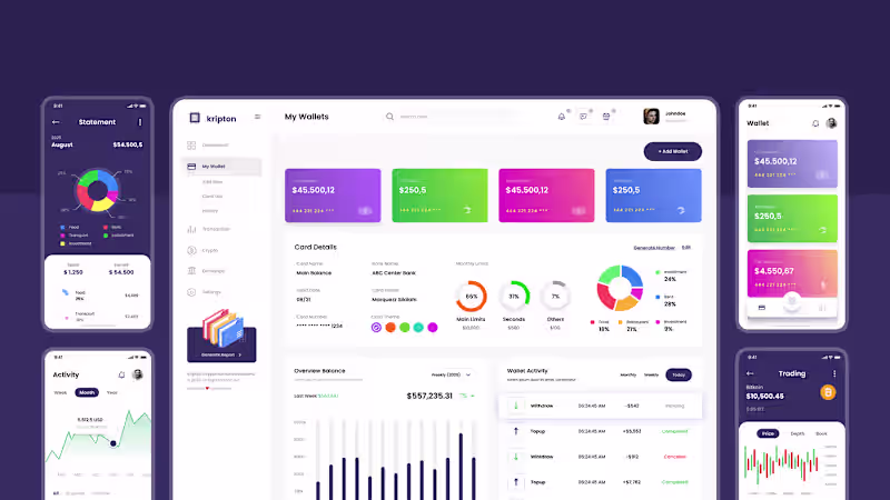 Cover image for Crypto Wallet iOS App & Web App Design