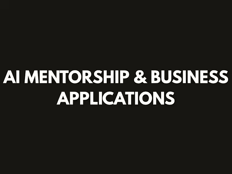 Cover image for Delivered AI-focused mentorship sessions aimed