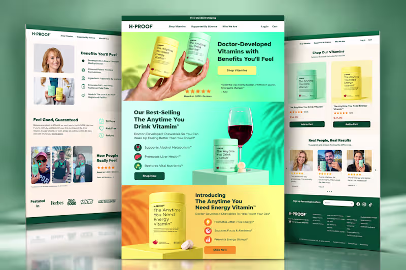 Cover image for Designing H-PROOF's Credible and Desirable Shopify Store