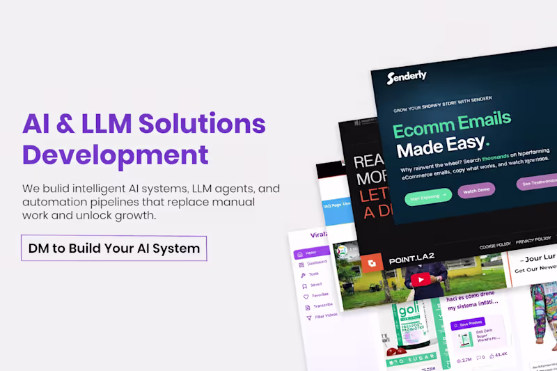Cover image for AI & LLM Solutions Development
