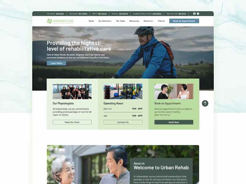 Cover image for Site Revamp and WordPress Build for Physiotherapy Clinic
