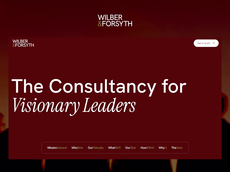 Cover image for Wilber & Forsyth Website Development