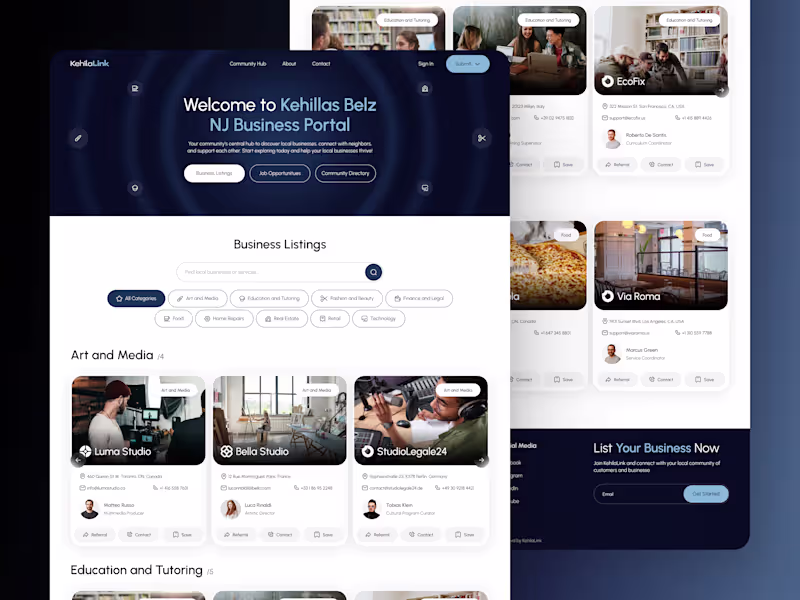 Cover image for Kehila Digital Platform Design