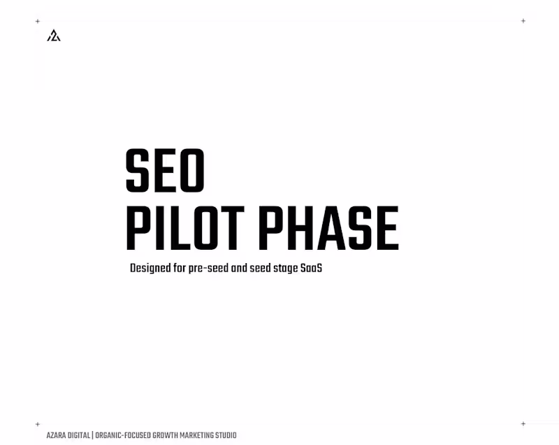 Cover image for SEO Pilot Phase