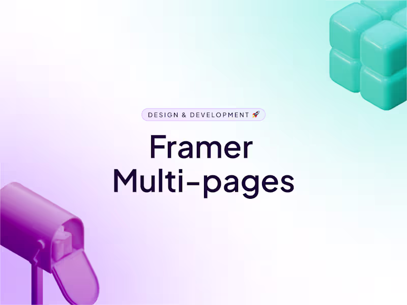 Cover image for Framer Website Multi-pages