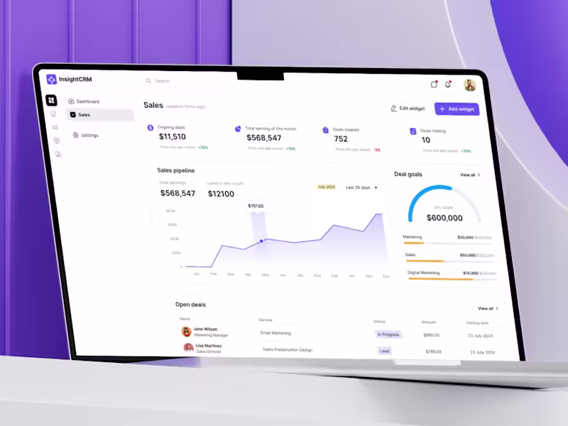 Cover image for CRM SaaS Web Application Design